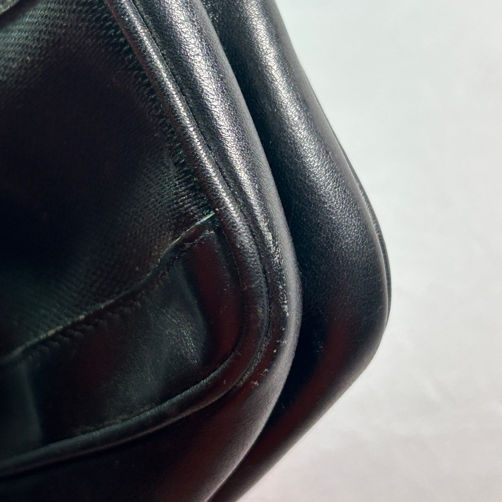 Gucci Auth. VTG Leather & Canvas Pochette Bag - Black - Picture 15 of 15